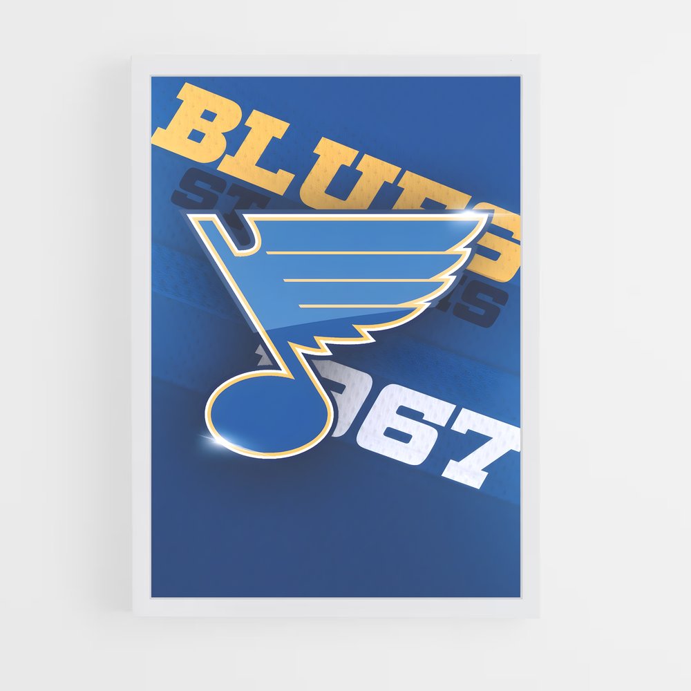 Poster Bluenote Vibes – affiche Hockey sur glace (vue 3)